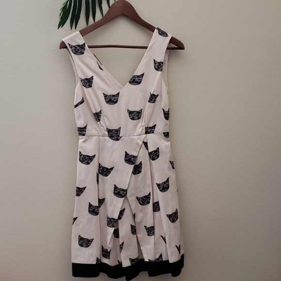 Anthropologie Leah Reena cat print dress - Picture 2 of 7